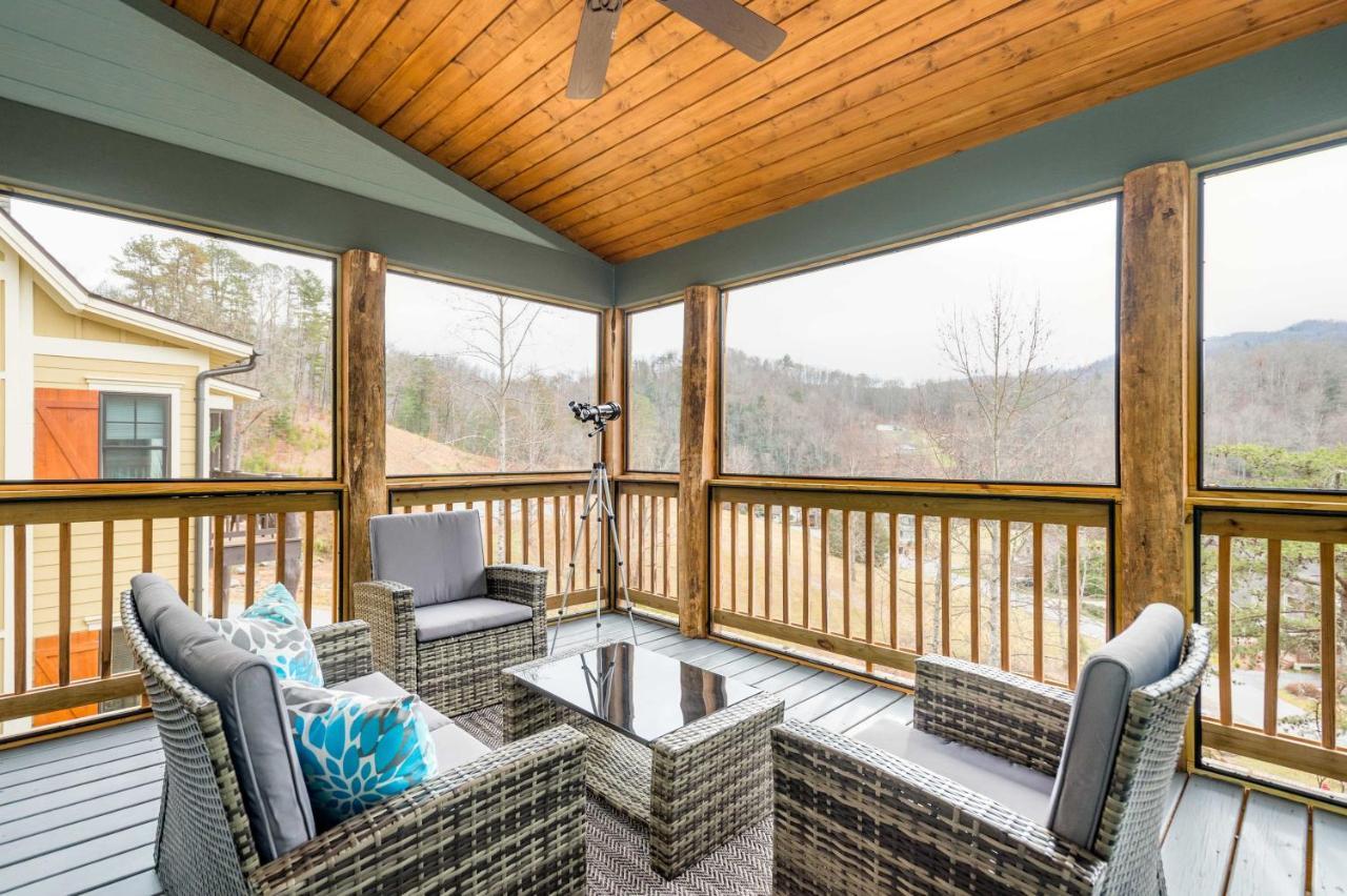 Cullowhee Home With Game Room, Wraparound Decks Exterior foto
